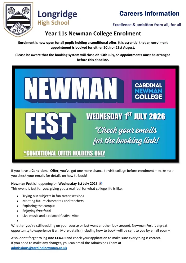 Careers Newsletter #31 25/26