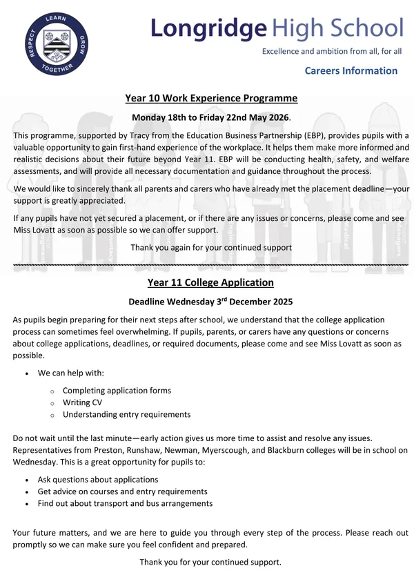 Careers Newsletter #9 25/26