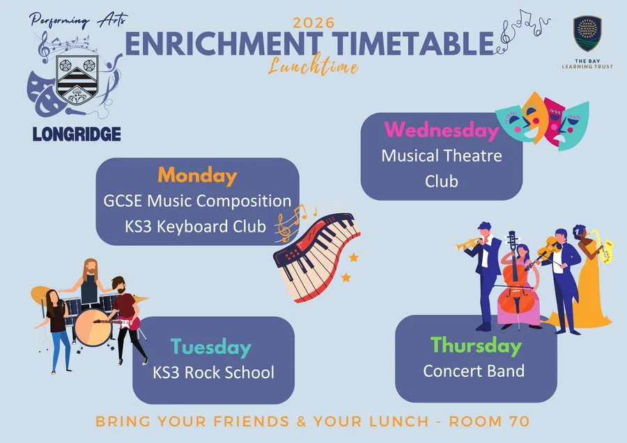 Lunchtime Enrichment Timetable